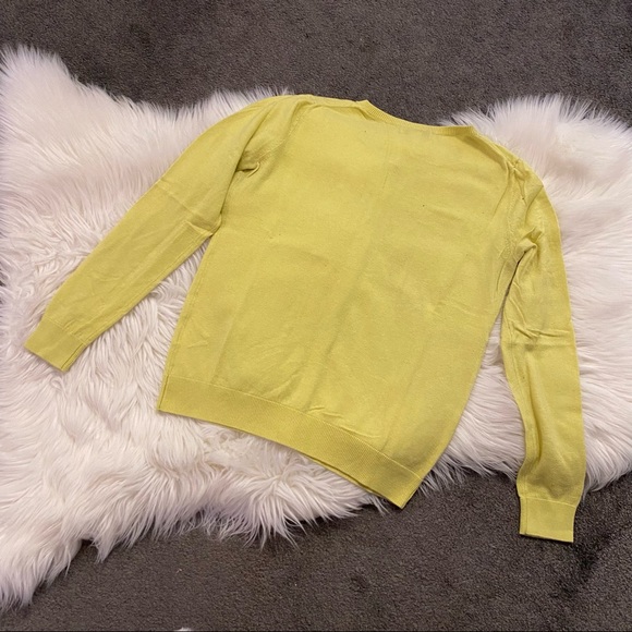 Chartreuse cardigan - Picture 3 of 5